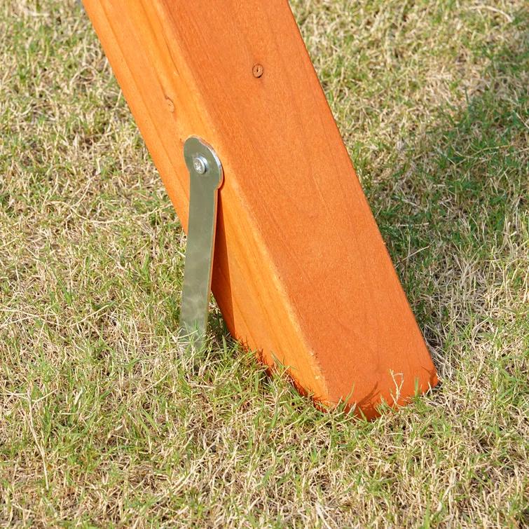 Dolphin Playground Dolphin Playground Luxury Cedar Playground Set: Double Wave Slide, 2-in-1 Table, Monkey Bars, Balance Beam, 3 Swings, Large Rock Wall, Wood Roof