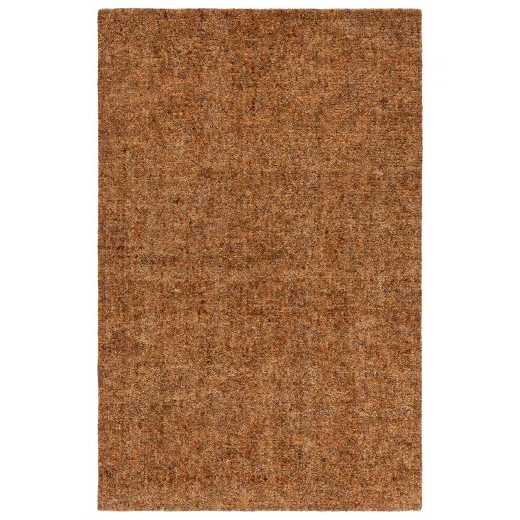 SAFAVIEH Gabbeh Verity Abstract Area Rug, Gold/Brown, 6' x 6' Square