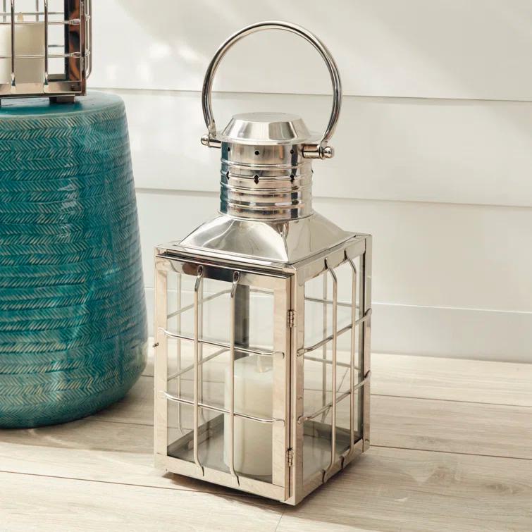 Maritime Stainless Steel Outdoor Lantern Candleholders