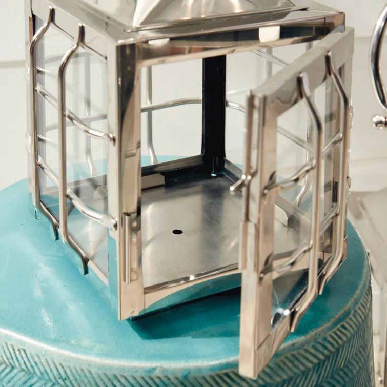 Maritime Stainless Steel Outdoor Lantern Candleholders