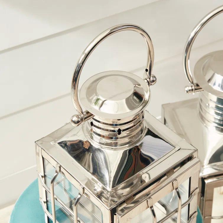 Maritime Stainless Steel Outdoor Lantern Candleholders