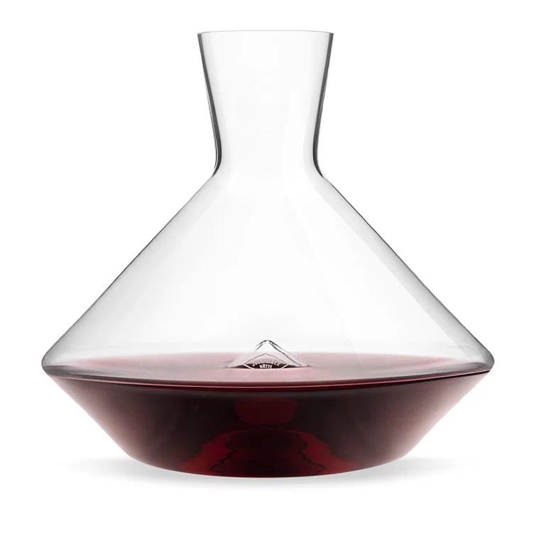 Handblown Clear Glass Magnum Wine Decanter