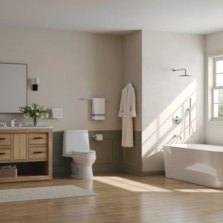 10-Inch High-Pressure Rainfall Shower System, Tub Faucet Set with Pressure Balanced Valve