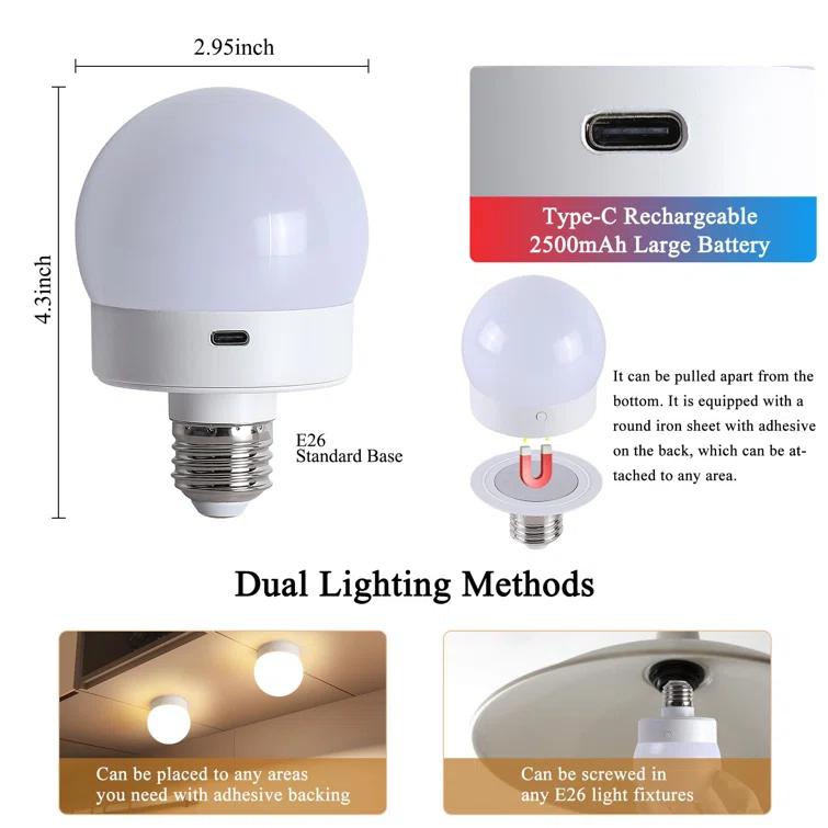 Rechargeable Wireless Wall Sconces Set Of Two, Dimmable Battery Operated Wall Lights With Remote, Gold Electroplating, RGB 15 Colors, Ideal For Bedroom And Living Room