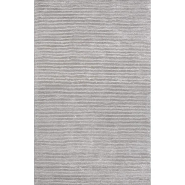 Edgy Hand Tufted Viscose Striped Rug