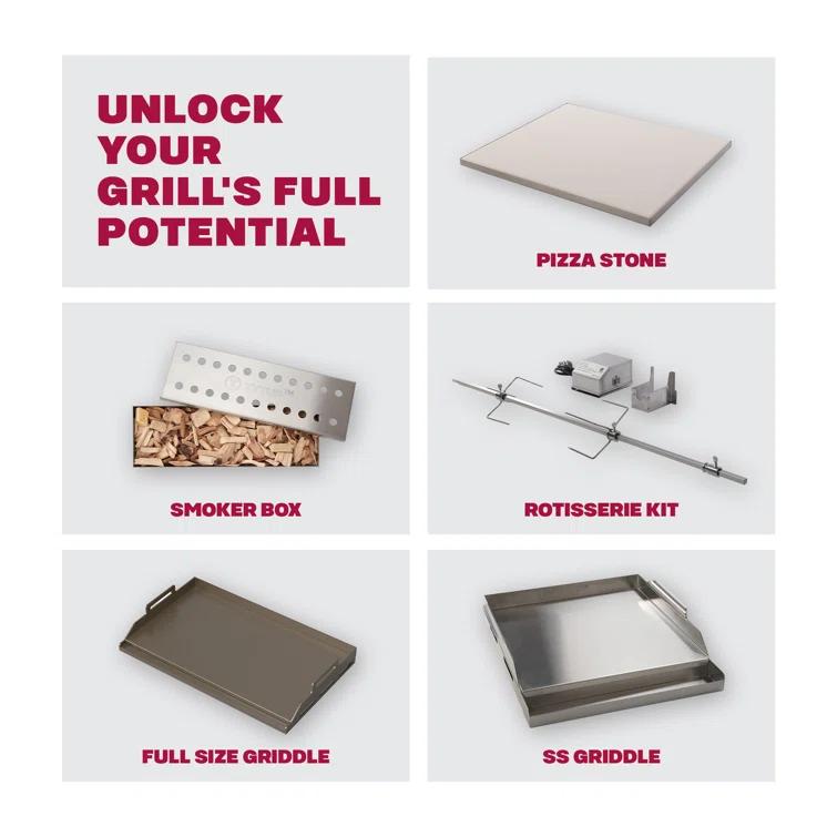 TYTUS Fresno 4 - Burner Freestanding Propane Gas Grill with Side Burner and Cabinet