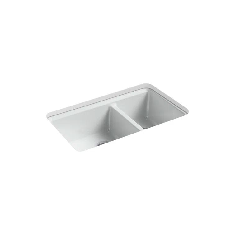 Riverby 33" L x 22" W Double Basin Undermount Kitchen Sink