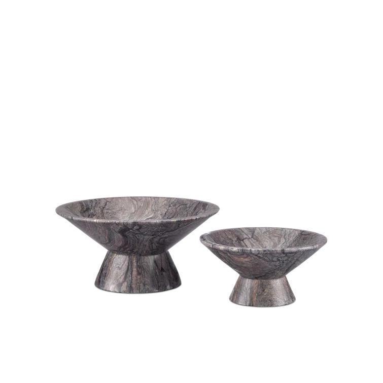 Handcrafted Natural Marble Decorative Bowl with Foam Floor Protection