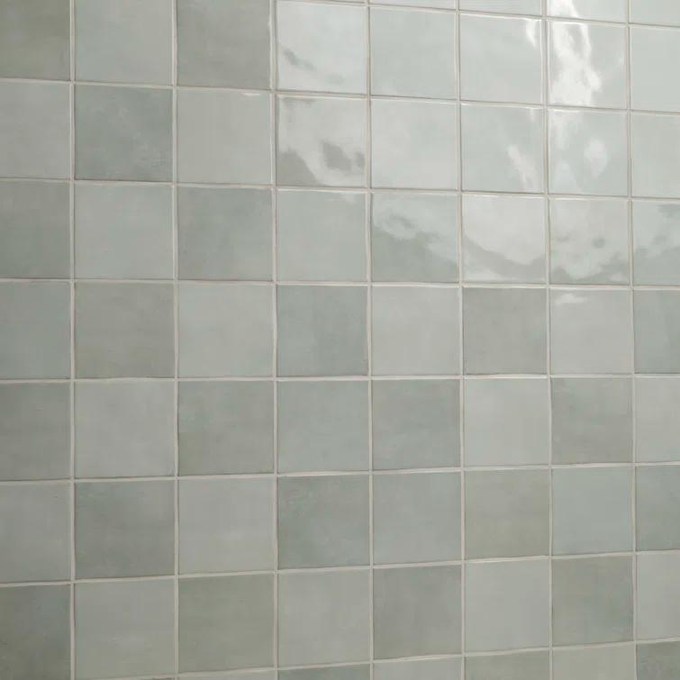 Renzo 5" x 5" Glossy Ceramic Wall Tile