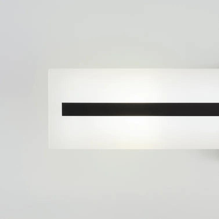 Midnight Black Satin Etched Glass 3-Light Vanity Fixture