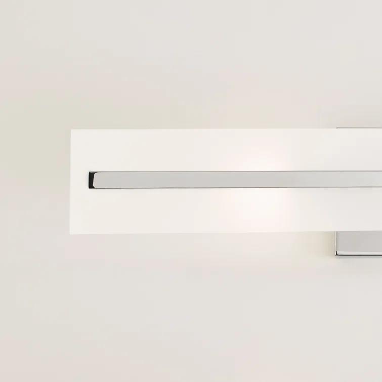 Dex Chrome 2-Light Outdoor Vanity with Satin Etched Glass