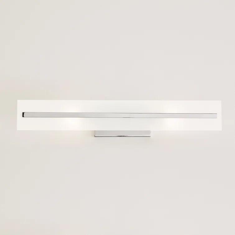 Dex Chrome 2-Light Outdoor Vanity with Satin Etched Glass