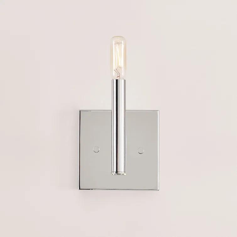 Chrome Direct Wired Electric Outdoor Wall Sconce
