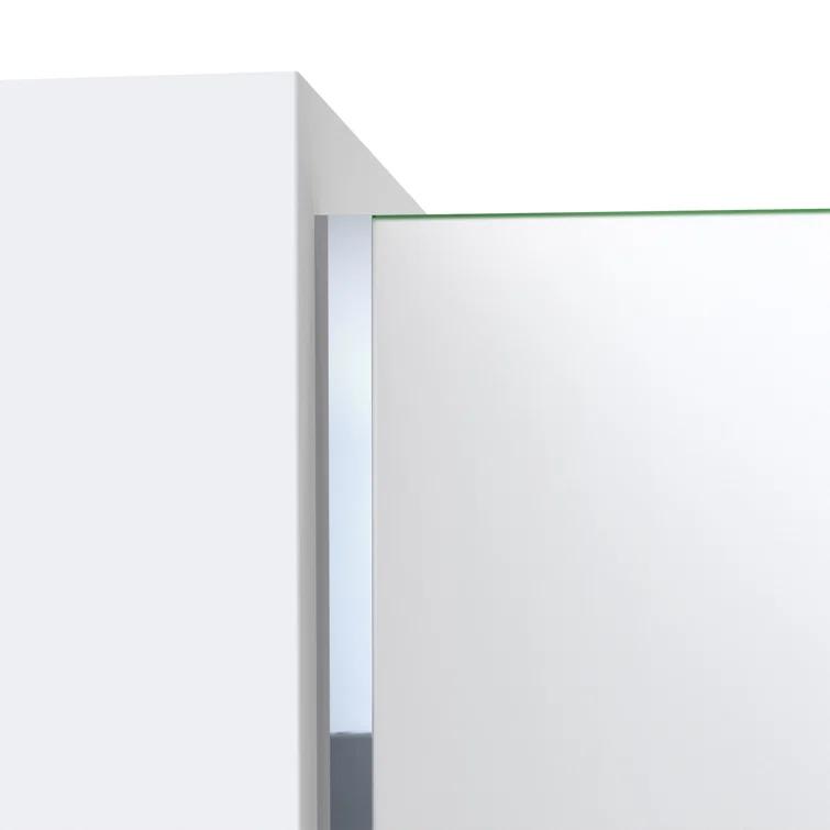 DreamLine Linea 30 in. W x 72 in. H Frameless Shower Screen in Brushed Nickel
