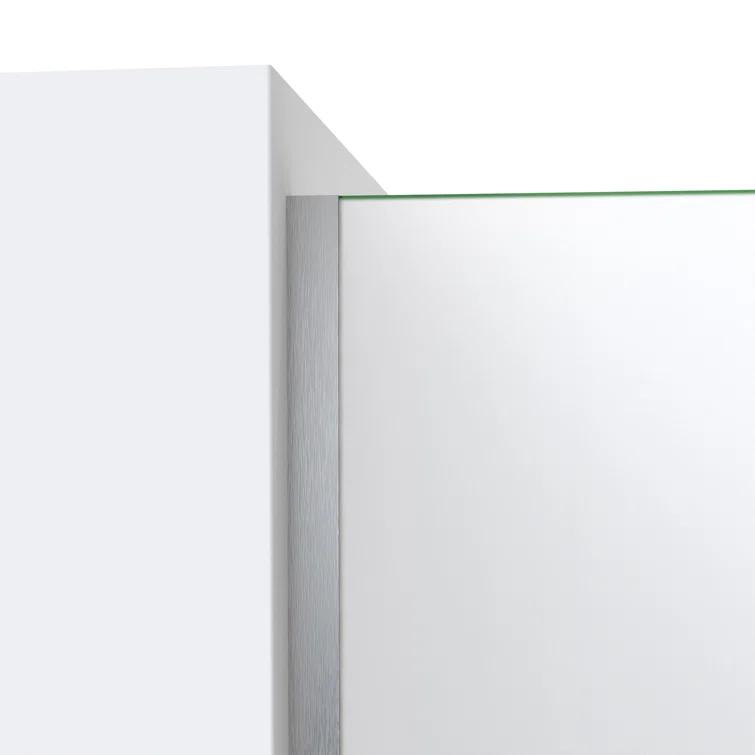 DreamLine Linea 30 in. W x 72 in. H Frameless Shower Screen in Brushed Nickel