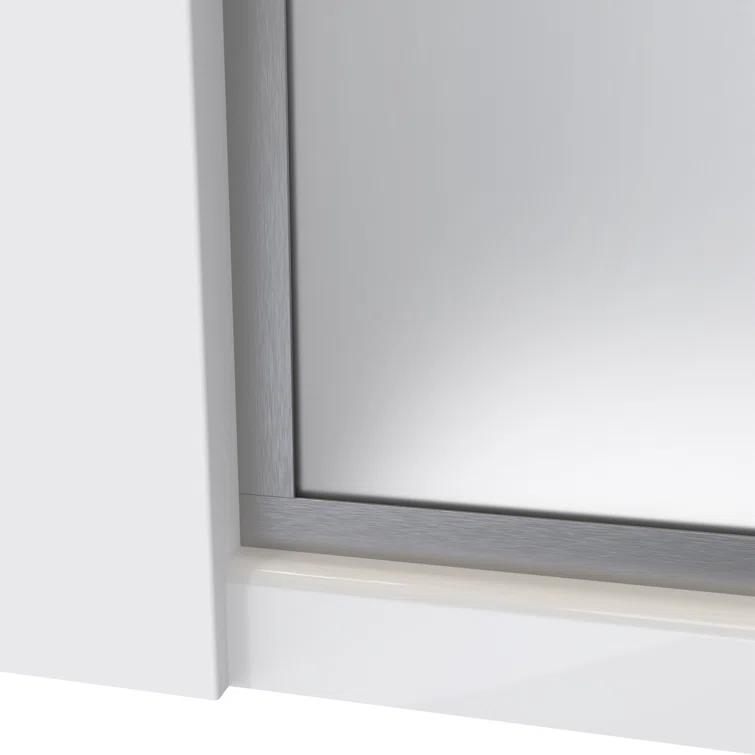 DreamLine Linea 30 in. W x 72 in. H Frameless Shower Screen in Brushed Nickel