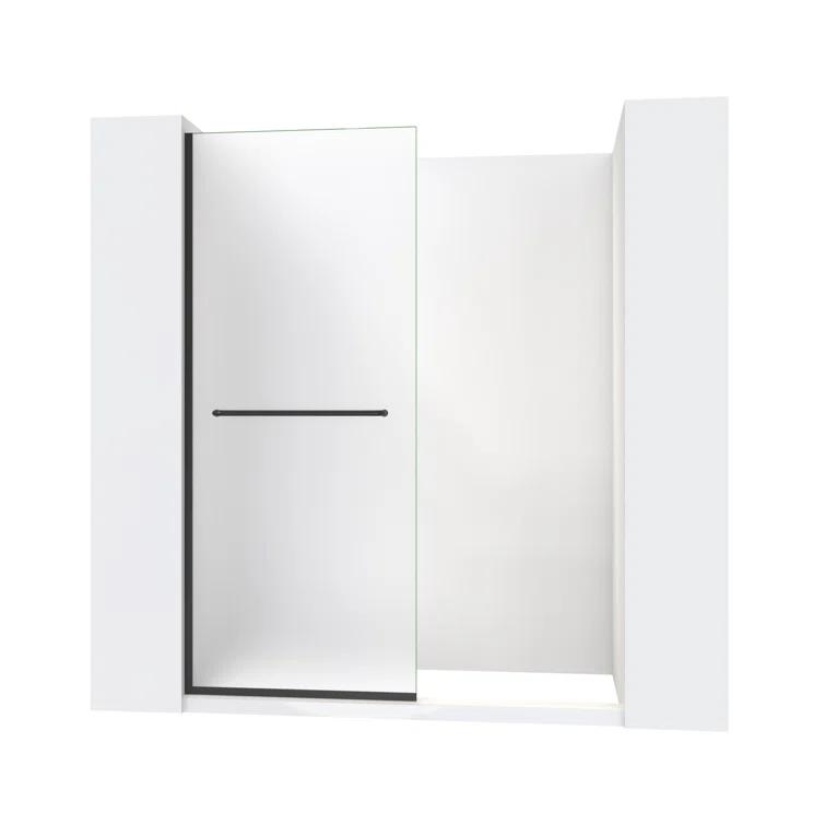 DreamLine Linea 30 in. W x 72 in. H Frameless Shower Screen with Towel Bar