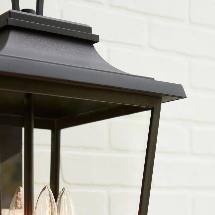 Generation Lighting Warren 25 3/4" High Black 4-Light Outdoor Wall Light