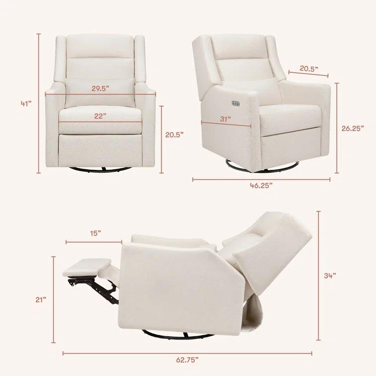 babyletto Kiwi Plus Power Recliner and Swivel Glider with Power Adjustable Headrest and USB Port | AllModern