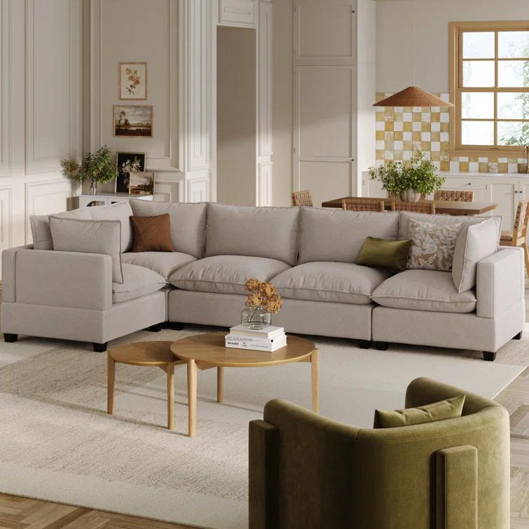 Modern Upholstered Cloud Sectional