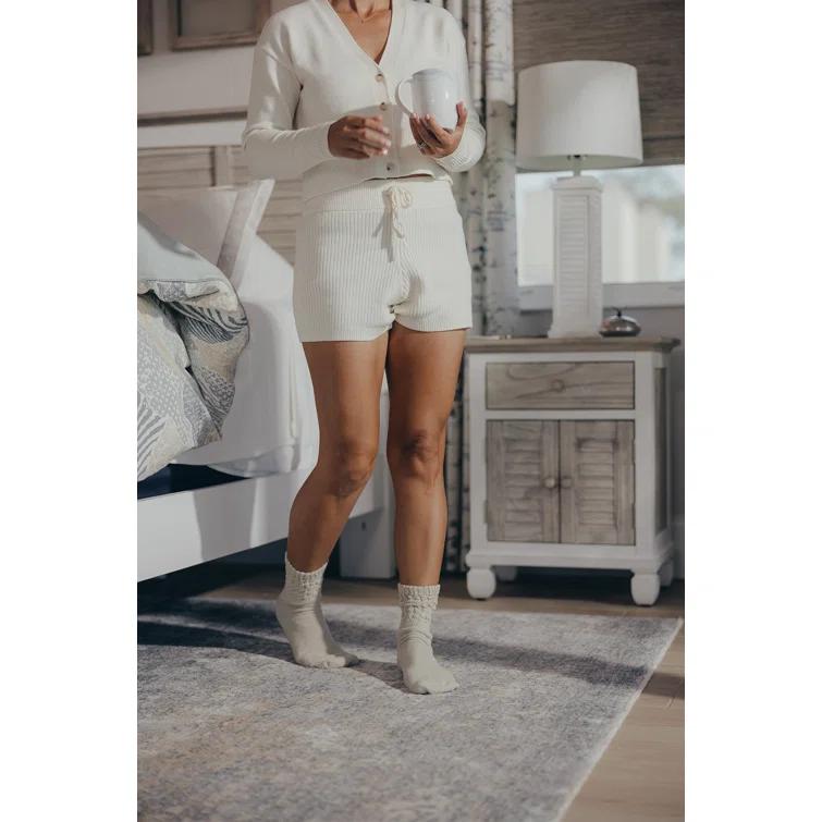 August Grove® Timeless Elegant King Headboard with Distressed Dapple Grey and White Finish, Solid Mindi Wood Frame, Anti-Tipping Safety Device, Versatile Casual Style for Serene Bedroom Ambiance