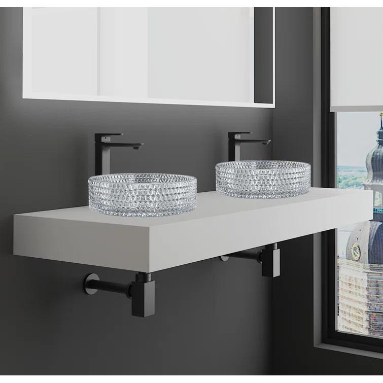 Scotch 14" Glass Circular Bathroom Vessel Sink - Timeless Collection