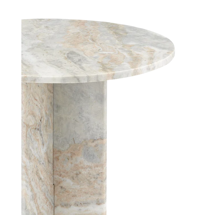 Calvert Round Marble Accent Table (18")