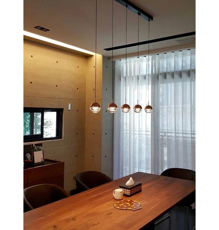 Dora Chrome LED Pendant Light with Adjustable Cluster Design