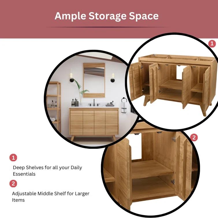 Avanity Coventry 48" Single Bathroom Vanity with Engineered Stone Top