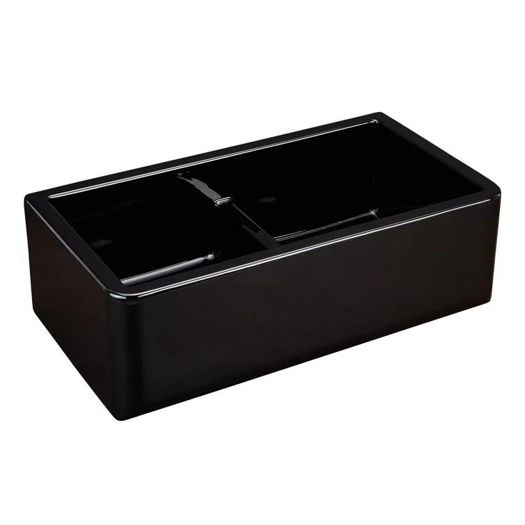 Grigham 33" L Double Basin Farmhouse / Apron Kitchen Sink