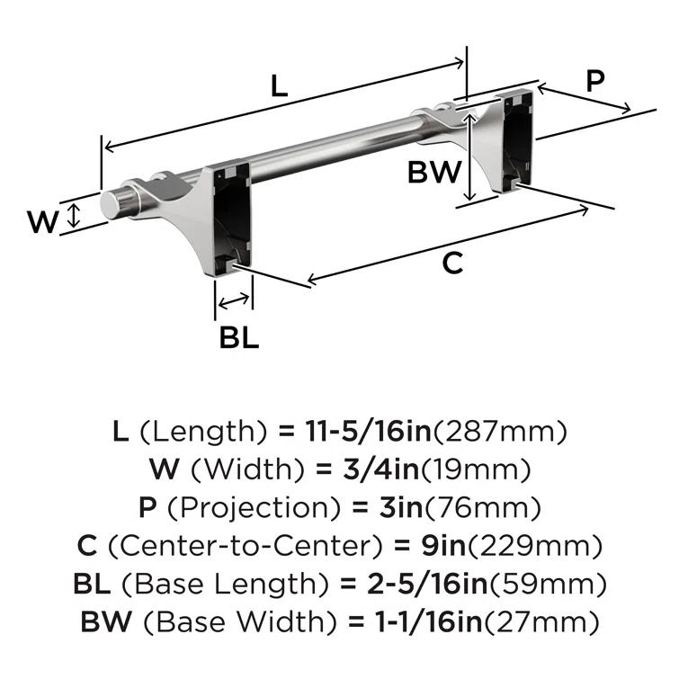 Amerock BH3605526 Davenport Towel Bar