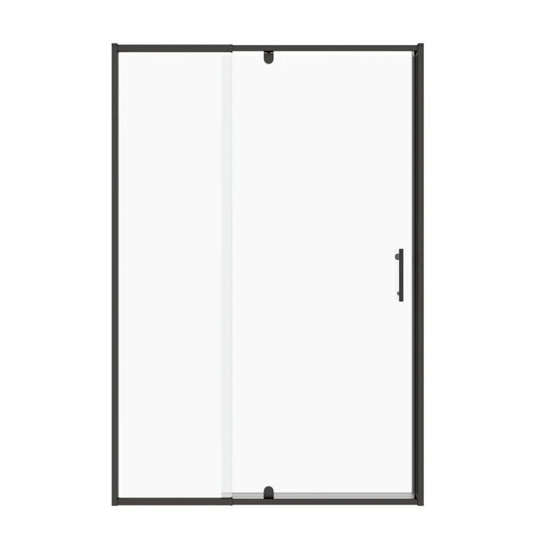 38-42" W x 71" H Flush Glass Shower Door Reversible Installation