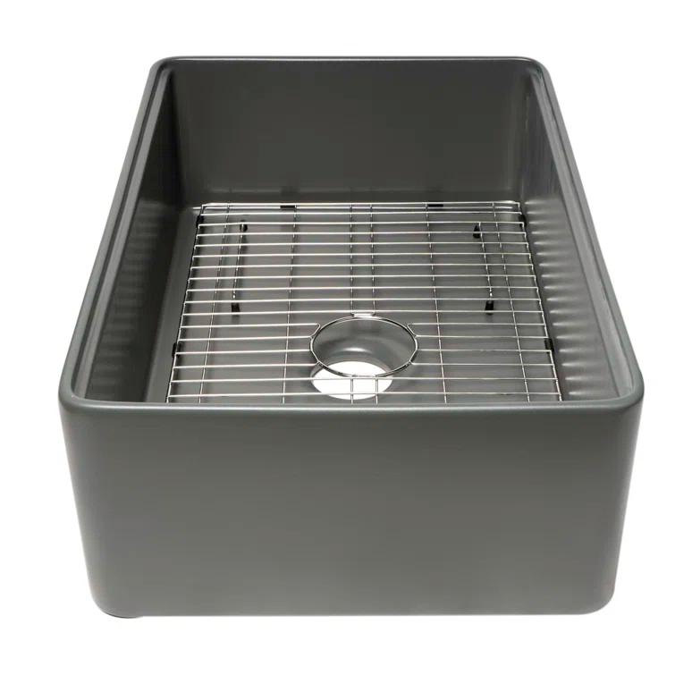 30'' L Farmhouse / Apron Single Bowl Fireclay Kitchen Sink