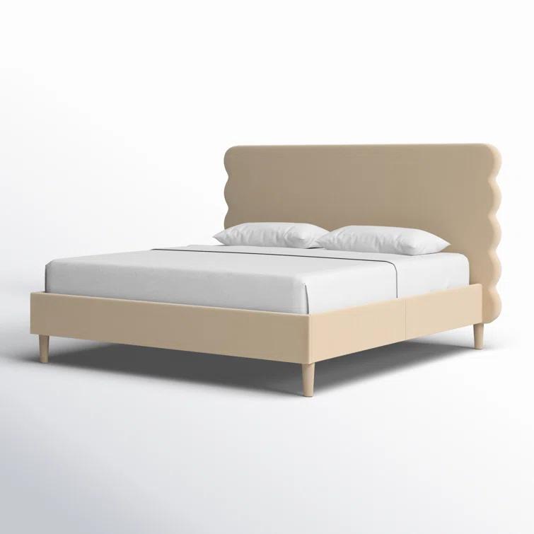 Henley Upholstered Scalloped Bed