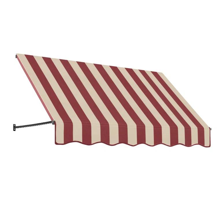 Awntech Santa Fe Acrylic Fabric Fixed Awning with Iron Rope Arms