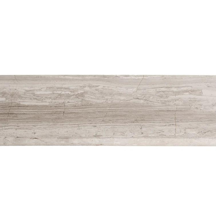 Apollo Tile 4 x 12 Wooden Grey Marble Subway Tile