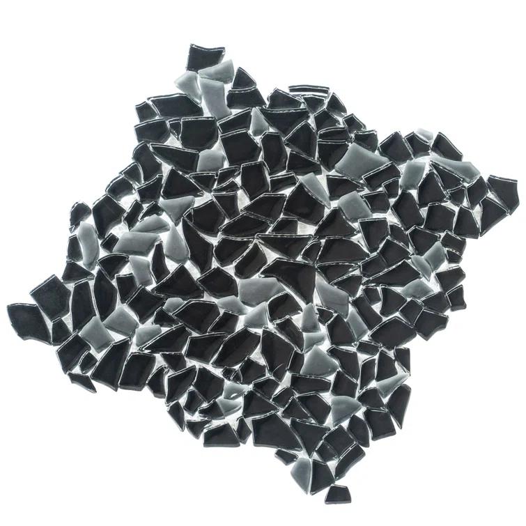 Apollo Tile Glass Pebbles Mosaic Wall & Floor Tile