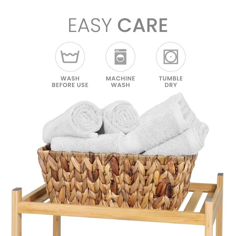 Martex 6 Piece Luxury Cotton Towel Set, 2 Bath Towels, 2 Hand Towels, 2 Washcloths 500 GSM 100% Ring Spun Cotton Highly Absorbent Soft Towels for Bathroom For Everyday Use, Hotel & Spa