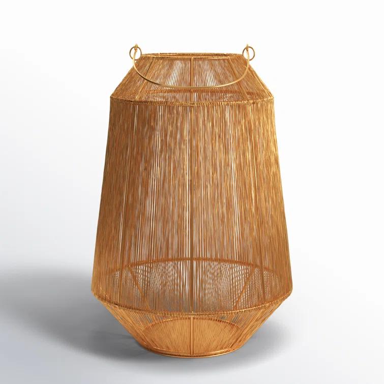 Greta Antique Brass Lantern