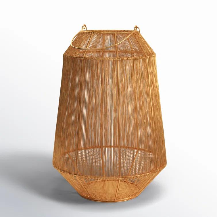 Greta Antique Brass Lantern