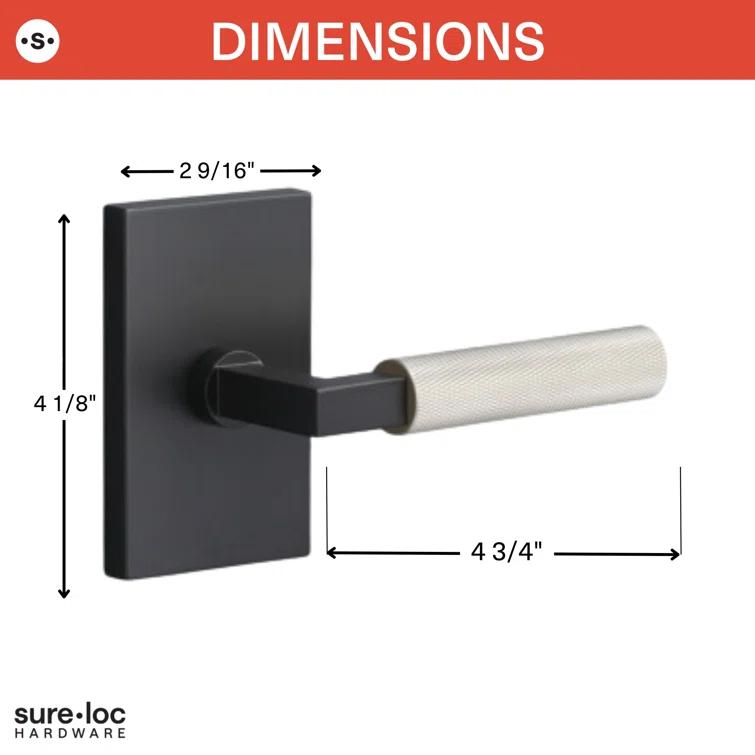 Levanto Dummy Rosette, Straight Knurled Grip