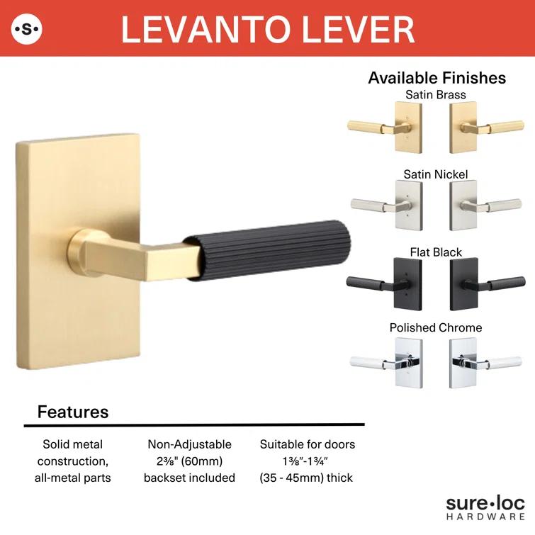 Levanto Dummy Rosette, Straight Knurled Grip