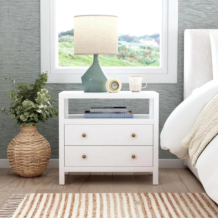Nora 2-Drawer Wide Nightstand