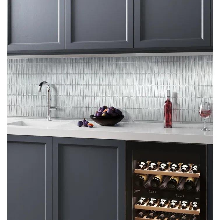 1" x 3" Glass Brick Joint Mosaic Wall and Floor Tile