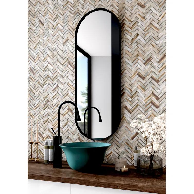 1.2" x 3.9" Glass Mosaic Wall & Floor Tile