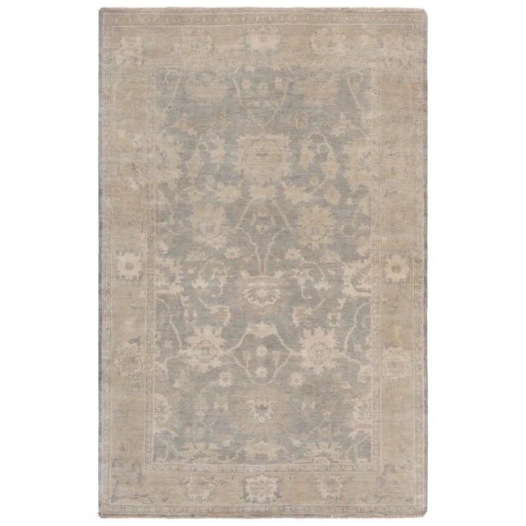Oushak Hand Knotted Wool Oriental Rug