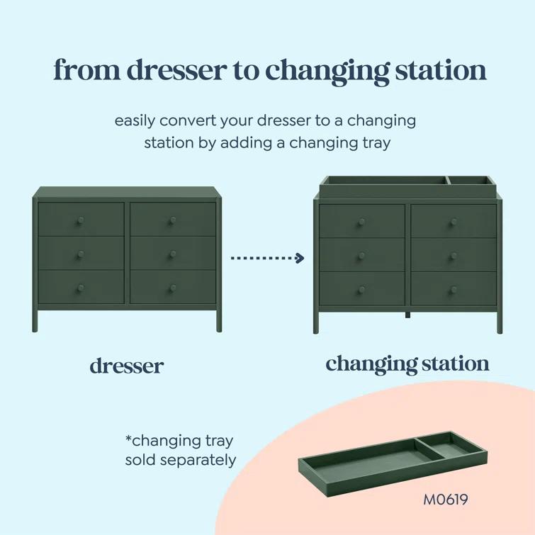 daVinci Birdie 6-Drawer Dresser