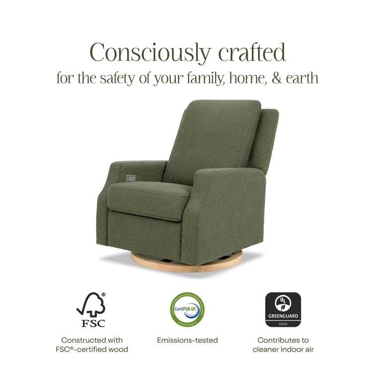 Crewe Electronic Recliner and Swivel Glider in Eco-Performance Fabric