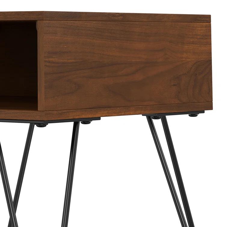 Hunter Solid Wood Top End Table