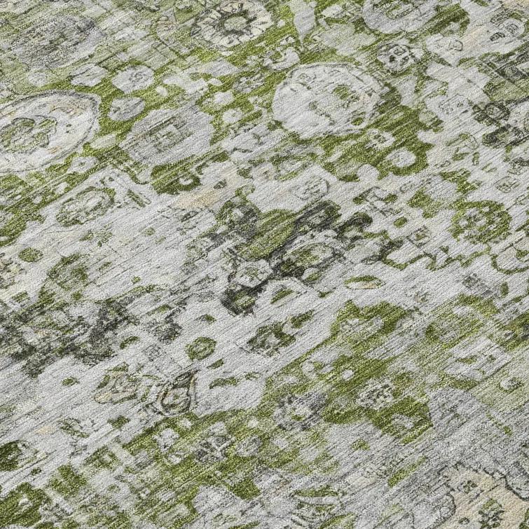 Machine Washable Indoor/Outdoor Chantille Aloe Rug